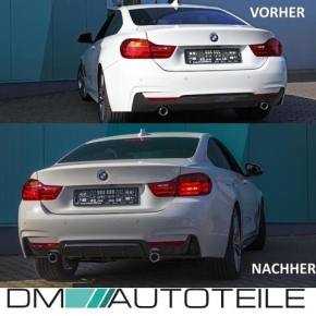 CARBON GLOSS PERFORMANCE Rear Diffusor fits on BMW F32 F33 F36 M-Tech 435i 435d
