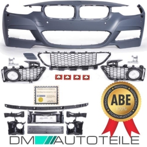 Bodykit Stoßstange Komplett für SRA/PDC passt für BMW 3er F30 Limousine 11-17 Serie & M-Paket