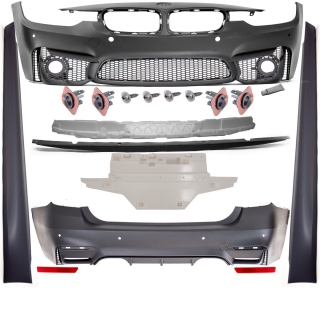 EVO Sport Bodykit Stoßstange Front Seite Heck Duplex passt für BMW F30 nicht M3
