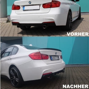 Performance Rear Diffusor Bumper Splitter fits on BMW F30 F31 M-Sport 335i 335d