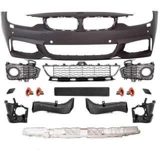 SPORT FRONT BUMPER ABS +ACCESSOIRES fits on BMW 4 F32 F33 F36 Series or M-Tech