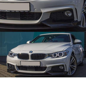 Sport-PERFORMANCE Spoiler Splitter Black fits on BMW F32 F33 F36 M-Sport PROOVED