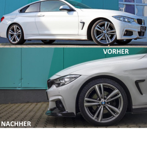 Sport-PERFORMANCE Spoiler Splitter Black fits on BMW F32 F33 F36 M-Sport PROOVED