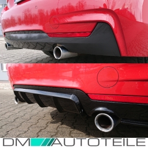 Rear Diffusor Black Matt 435i fits on BMW F32 F33 F36 PERFORMANCE M-Sport Bumper