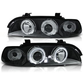 Scheinwerfer CCFL Angel Eyes Schwarz Halogen passt...