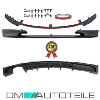 Sport-PERFORMANCE Black Front Spoiler Rear Diffusor fits on BMW F30 F31 M Bumper