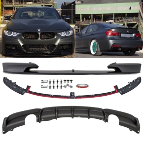 335i Duplex SET Frontspoiler + Diffusor Sport-Performance...