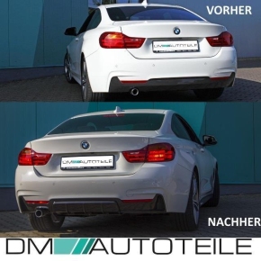 Sport-Performance Spoiler +Diffusor +Side Blades +Foil Black Matt fits BMW F32 F33 F36 M-Sport 418-430