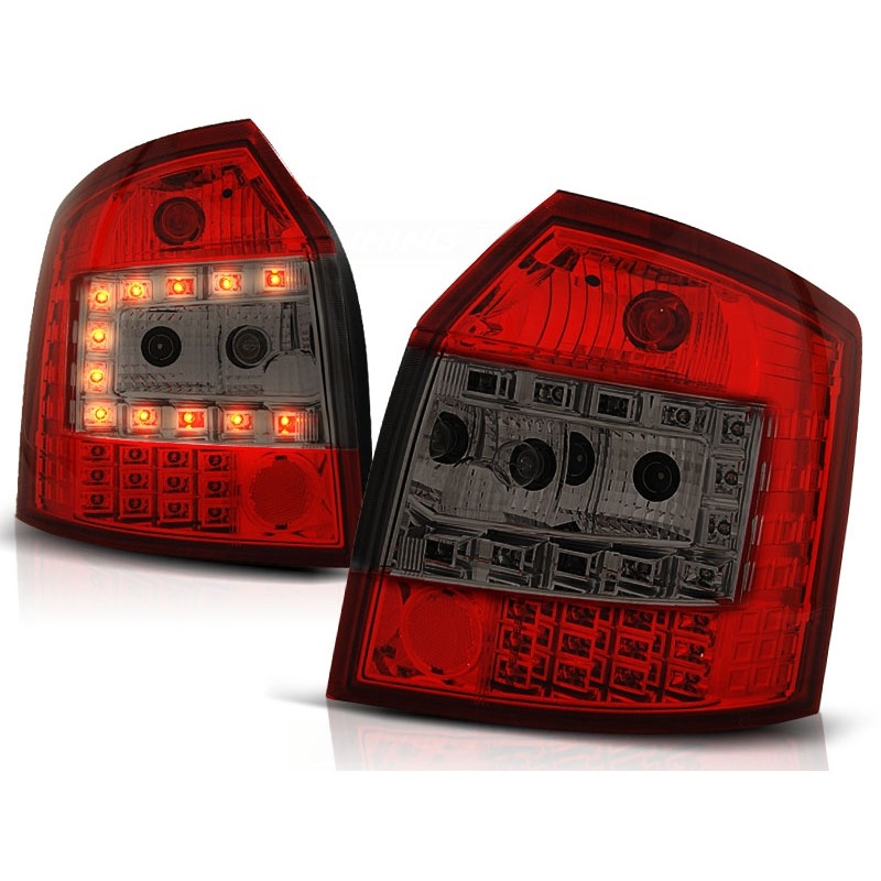 Design Rückleuchten Upgrade LED rot/rauch passt für Audi A4 B6 Avant ab 0004 Design Rückleuchten Upgrade LED rot/rauch passt für Audi A4 B6 Avant ab 0004