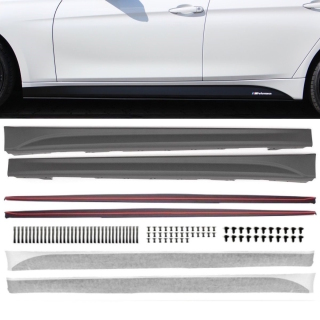Sport-PERFORMANCE Side Skirts SET Foil Vynil +Blades LIP KIT fits on BMW F30 F31