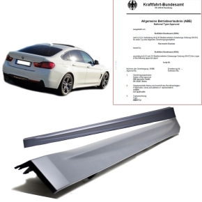 Set Side Skirts primed fits on BMW 4-series F36 Gran...