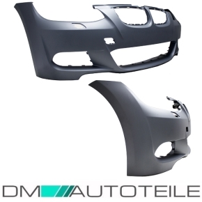 Sport Front Bumper primed w/o Park assist  with  Washers + accessories fits on BMW E92 E93 Standard or M-Sport 06-10