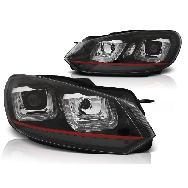 Scheinwerfer LED Tagfahrlicht Scheinwerfer passt für VW Golf 6 im Golf 7 -Look