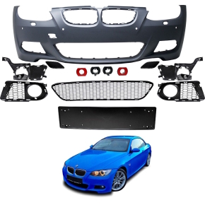 Sport Front Bumper 06-10 fits on BMW E92 E93 for PDC...