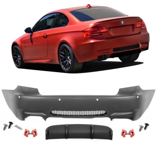 Sport Rear Bumper Coupe Convertible fits on BMW E92 E93 06-13 + Diffusor Duplex