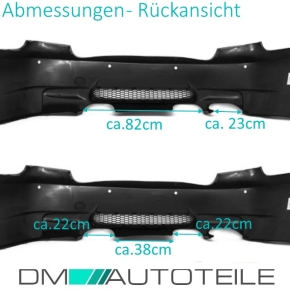 Sport Rear Bumper Coupe Convertible fits on BMW E92 E93 06-13 + Diffusor Duplex