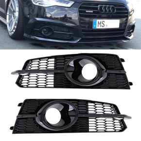 Stoßstangengitter SET schwarz glanz komplett...
