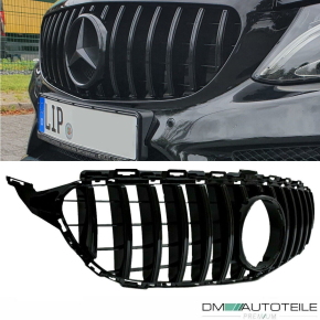 Kidney Front Grille + Fog Cover Set Black Gloss fits on...