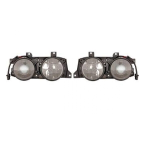 Fadenkreux DE-Linse Scheinwerfer Schwarz H1 für BMW...