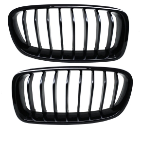Set Front Grille black Sport Performance inside matt outside gloss painted fits on F30 F31 11-18