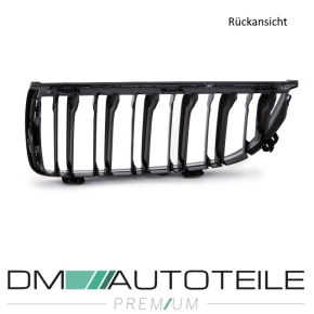 Set Sport Dual Slat Kidney Front Grille Black Gloss fits on BMW E90 E91 up 05-08