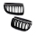 Set Sport Dual Slat Kidney Front Grille Black Gloss fits on BMW E90 E91 up 05-08