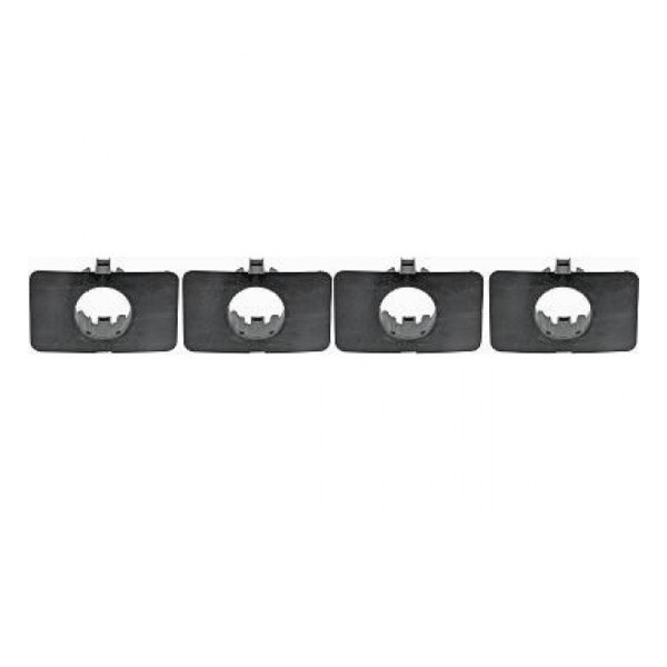 Black Plastic Tow Hook Slot Cover ECSiNG Front Bumper Tow Hook Cover For Mercedes C-Class 2007-2011 – Part A2048850124, Black Plastic Clip On Bumper Accessory
