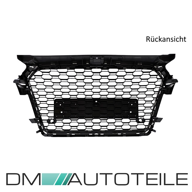 Kühlergrill Waben Grill Schwarz hochglanz passt für Audi A1 8X Facelift ab  2015 auch quattro