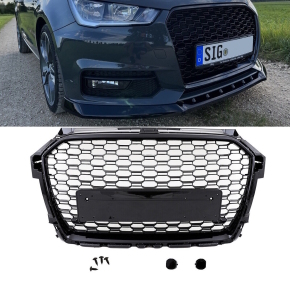 Kühlergrill Waben Grill Schwarz hochglanz passt...