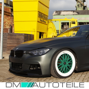 Set Kidney Front Grille black gloss painted Dual Slat fits on BMW 3-Series F30 F31 F35 Year 11-18