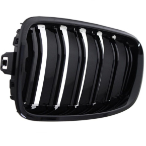 Set Kidney Front Grille black gloss painted Dual Slat fits on BMW 3-Series F30 F31 F35 Year 11-18
