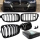 Set Kidney Front Grille black gloss painted Dual Slat fits on BMW 3-Series F30 F31 F35 Year 11-18