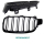 Set Kidney Front Grille black gloss painted Dual Slat fits on BMW 3-Series F30 F31 F35 Year 11-18