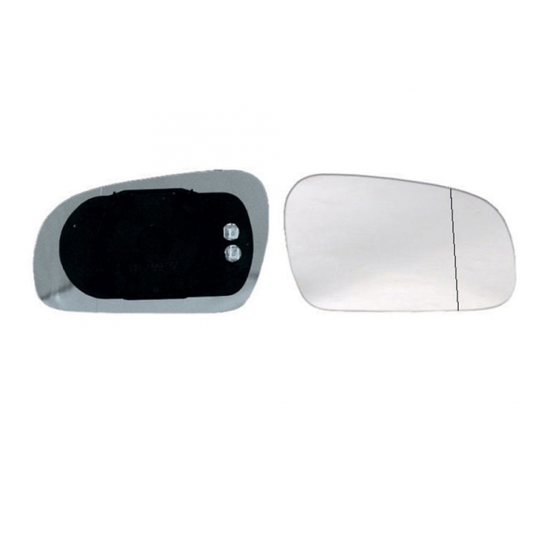 Spiegelglas Außenspiegel rechts beheizbar konvex für VW Fox (5Z1 5Z3 5Z4)