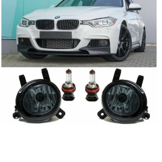 Set Fog Lights Lamps Smoke Black fits on BMW F20 F21 LCI / F30 F31 / F32 F33 F36 standard / M-Sport