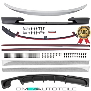 PERFORMANCE Kit Spoiler+Side Skirts Vinyl+Rear Diffusor + Trunk fits on BMW F30