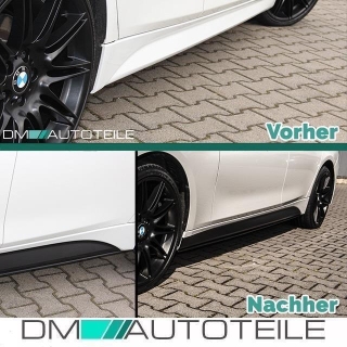 SET Sport-Performance Ansätze + Front + Heck Spoiler + Diffusor passend für BMW 3er F30 mit M-Paket