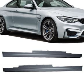 Set Side Skirts Set fits on BMW 4-Series F32 F33 13-17...