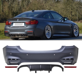 Set Kühlergrill Doppelsteg Schwarz Matt passend für BMW 4er F32 F33 F36  auch für M M4