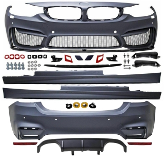 Full Evo Competition Bodykit Front+Rear + Side Skirts  fits on BMW 4-Series F32 F33 without M4