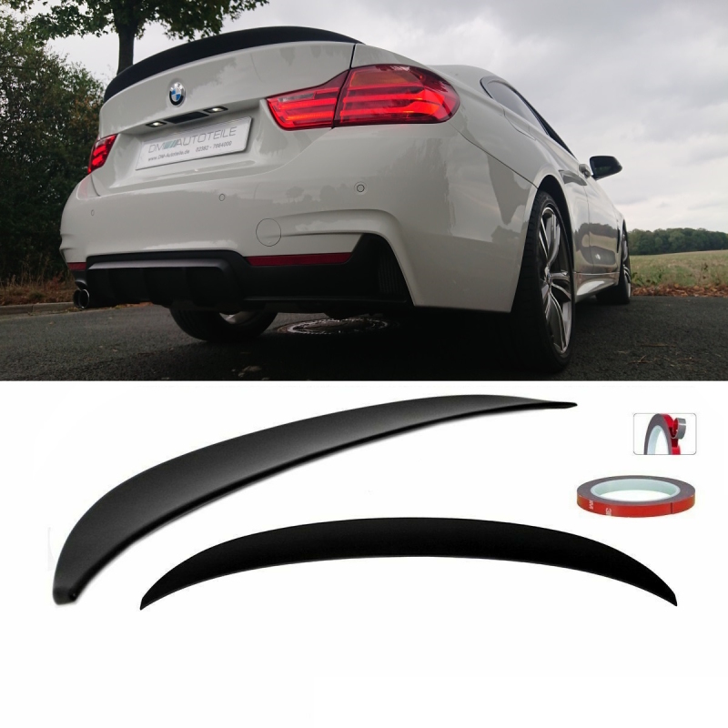 Sport Heckspoiler Lippe Schwarz Glanz mit ABE passt für BMW 4er F32 Coupe  ab 13 kaufen