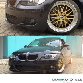 Set Sport Body Kit Bumpers complete for PDC fits on BMW E92 E93 Standard or M-Sport 06-10 + Set of Fogs+TÜV Tested