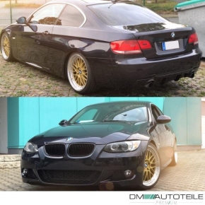 Set Sport Body Kit Bumpers complete for PDC fits on BMW E92 E93 Standard or M-Sport 06-10 + Set of Fogs