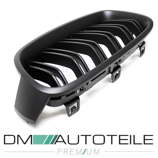 SET Kühlergrill Grill Schwarz MATT Doppelsteg für BMW 3er F30 F31 auch M  -Sport