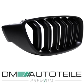 Set Kühlergrill Doppelsteg Schwarz Matt passend für BMW 4er F32 F33 F36 auch für M M4