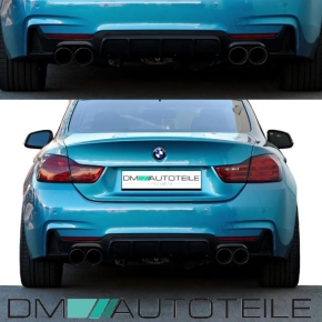 PERFORMANCE Rear Diffusor Dulex Spoiler Bumper fits on M-Sport BMW F32 F33 F36