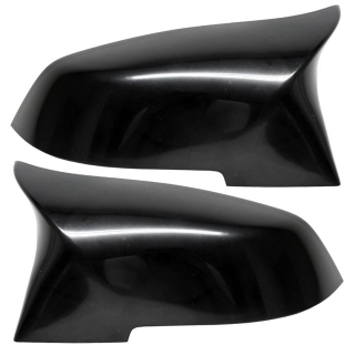 Satz Sport Spiegelkappen Außenspiegel Schwarz Matt passend für BMW F20 F21 F22 F23 F30 F31 F32 F36 F33  X1 E84