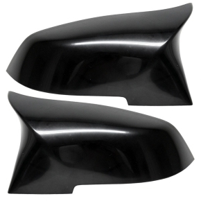 SET Black Matt Side Mirror Cover fits BMW F20 F22 M2 F30 F31 F33 F36 X1 E84 M2