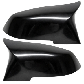 SET Black Matt Side Mirror Cover fits BMW F20 F22 M2 F30...