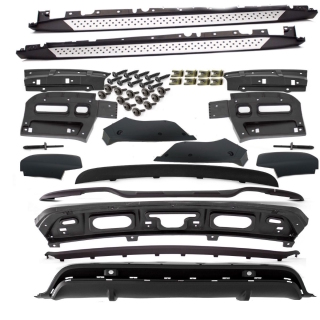 Set Running Board 10-13 incl. Fitting material Sport-Performance bodykit Front + rear fits on BMW X5 E70